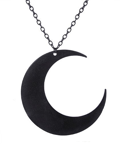 RESTYLE BLACK MOON NECKLACE