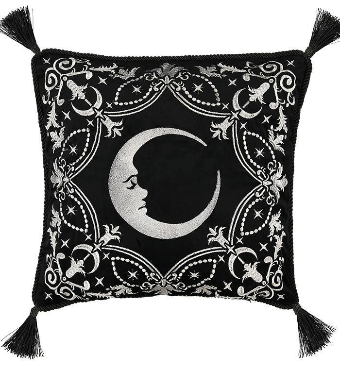 RESTYLE CRESCENT PILLOW COVER WITH TASSELS