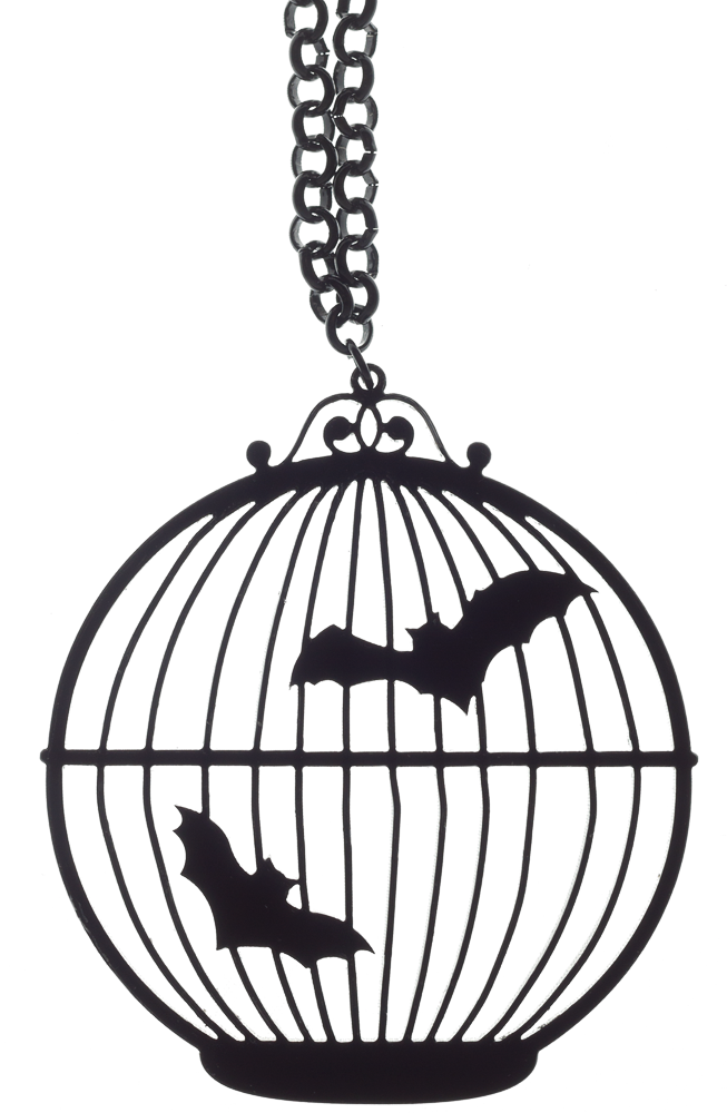 CURIOLOGY BATS IN THE BIRDCAGE NECKLACE