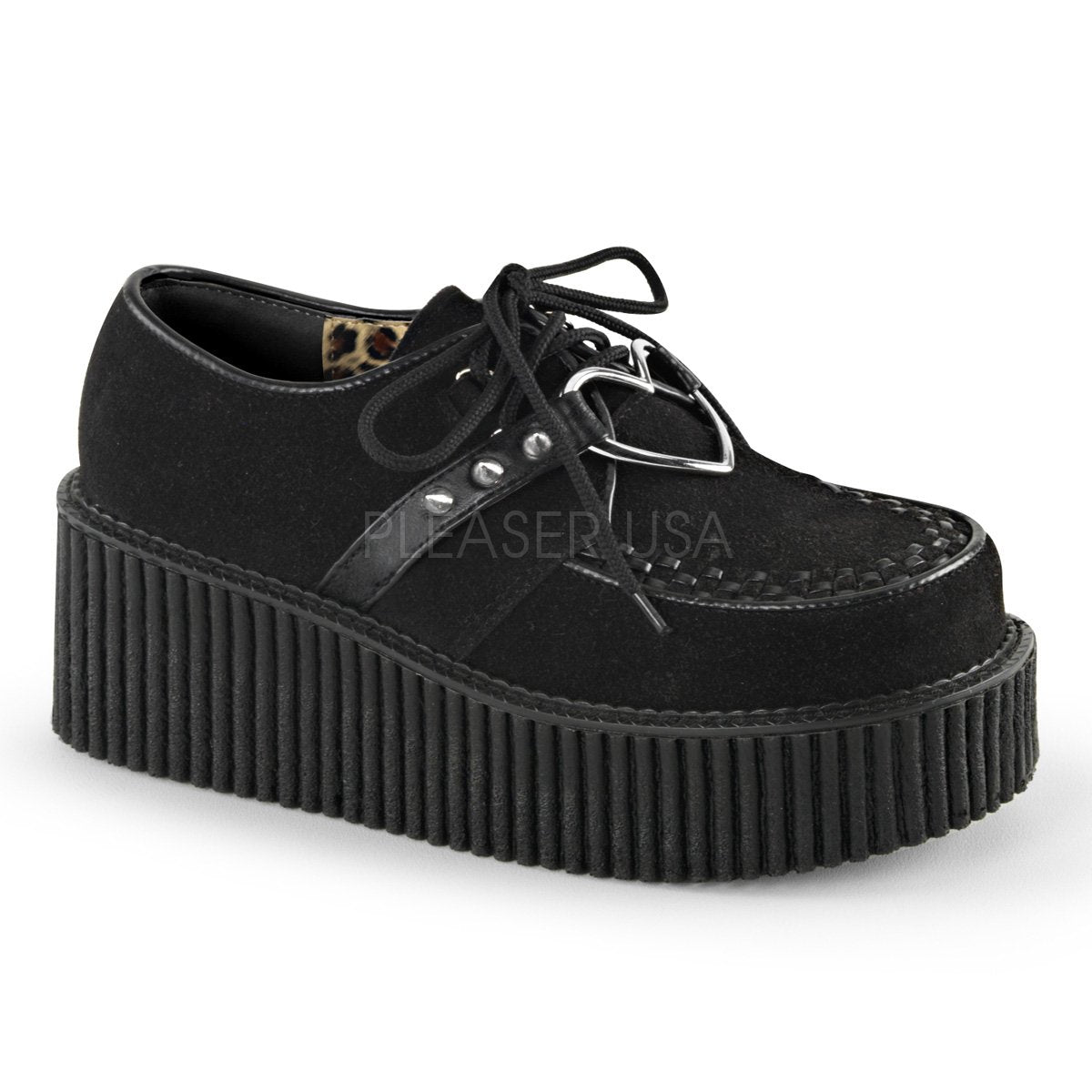 DEMONIA STRAPPED HEART CREEPERS