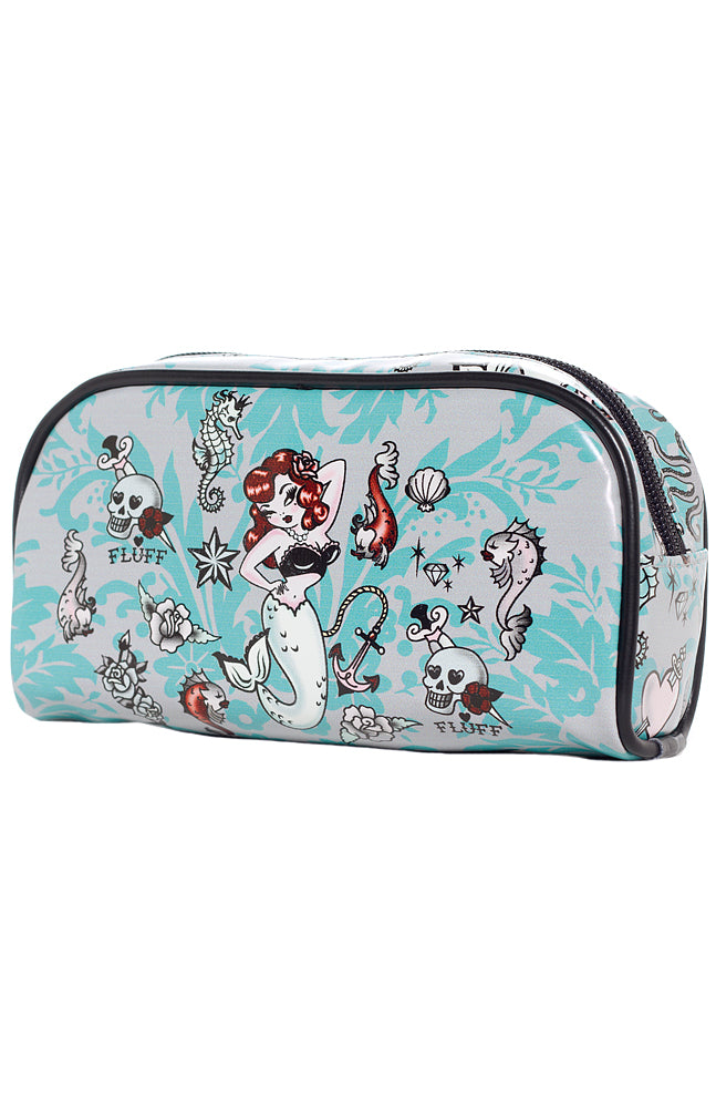Fluff Molly Mermaid Crescent Cosmetic Bag