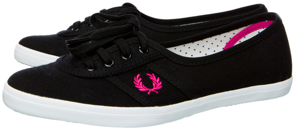 FRED PERRY AUBREY CANVAS SHOES BLACK
