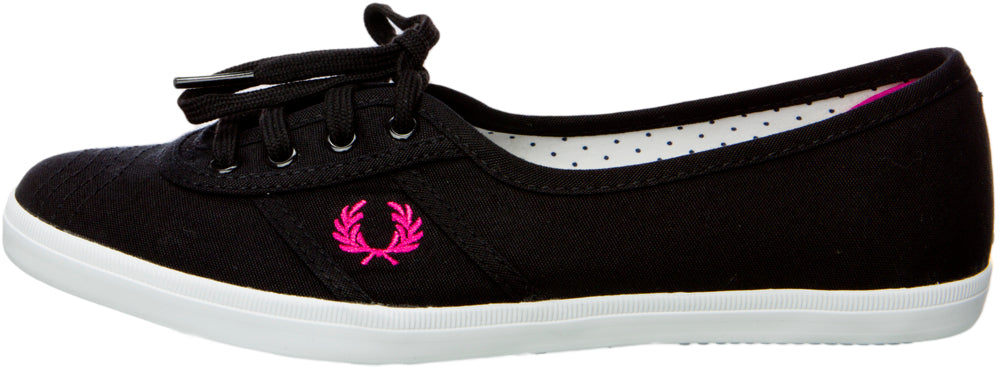 FRED PERRY AUBREY CANVAS SHOES BLACK