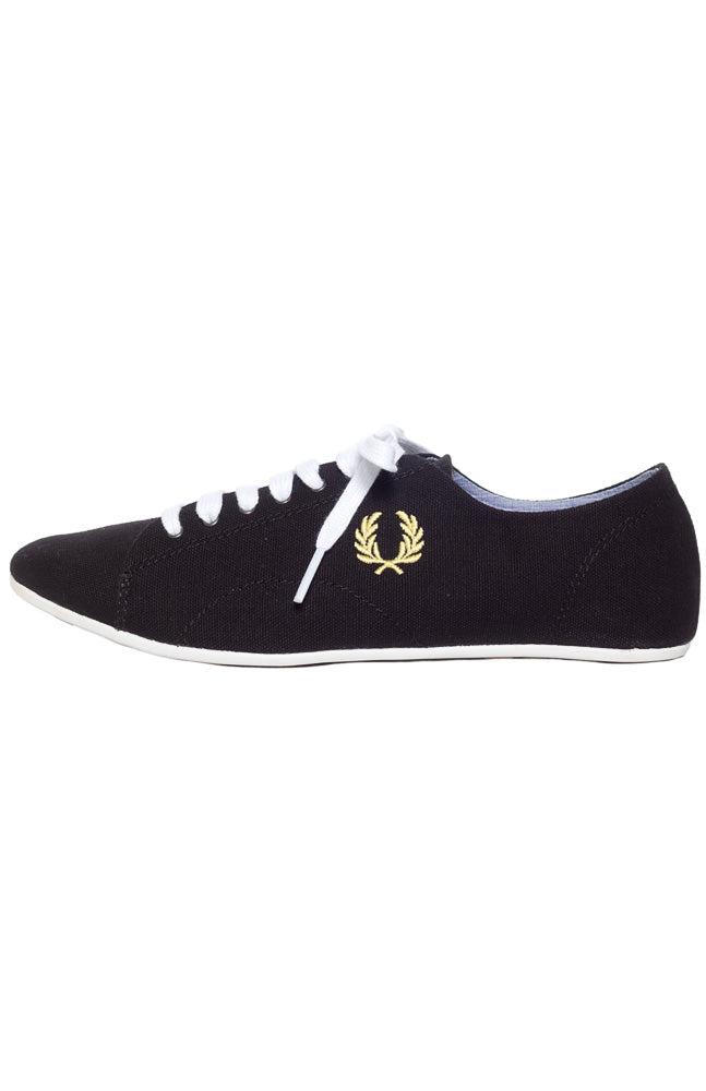 FRED PERRY ALLEY CANVAS SHOES BLACK