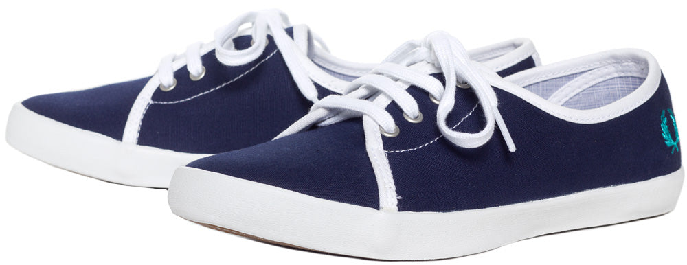 FRED PERRY BELL CANVAS SHOES BLUE
