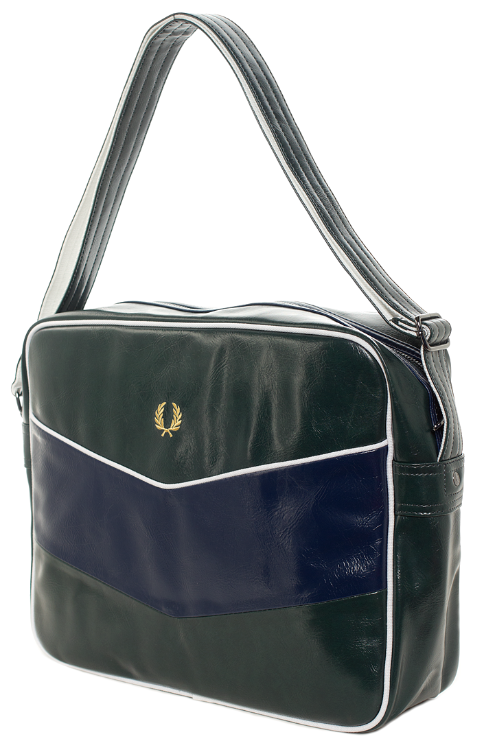 FRED PERRY CHEVRON SHOULDER BAG IVY