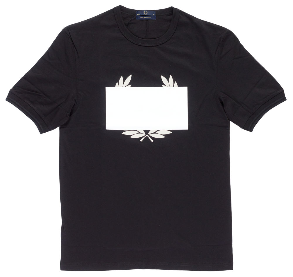 FRED PERRY LAUREL WREATH REDACTED T SHIRT
