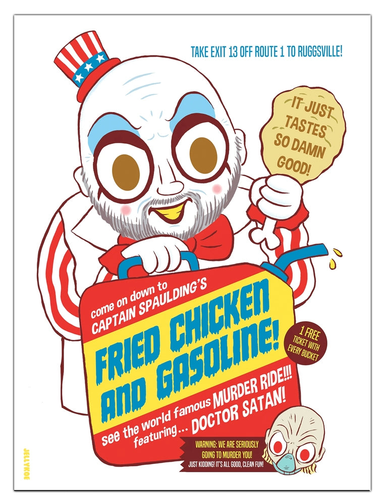 JELLYKOE FRIED CHICKEN AND GASOLINE POSTER