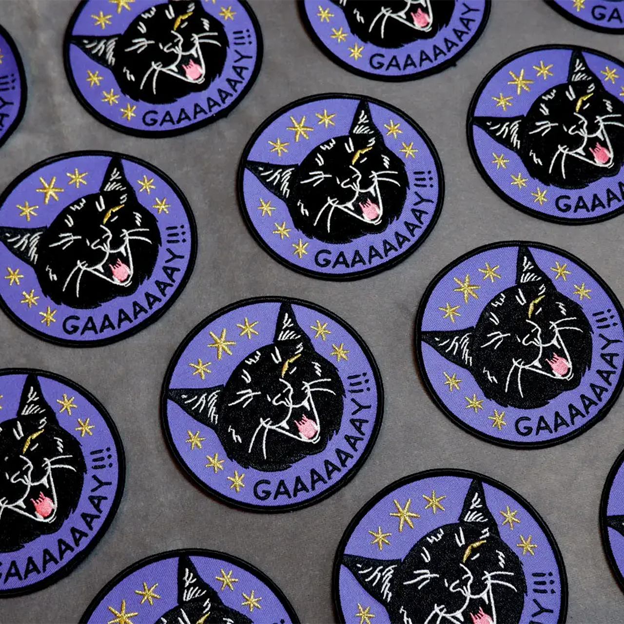 CAT COVEN GAAAAAAY! EMBROIDERED PATCH