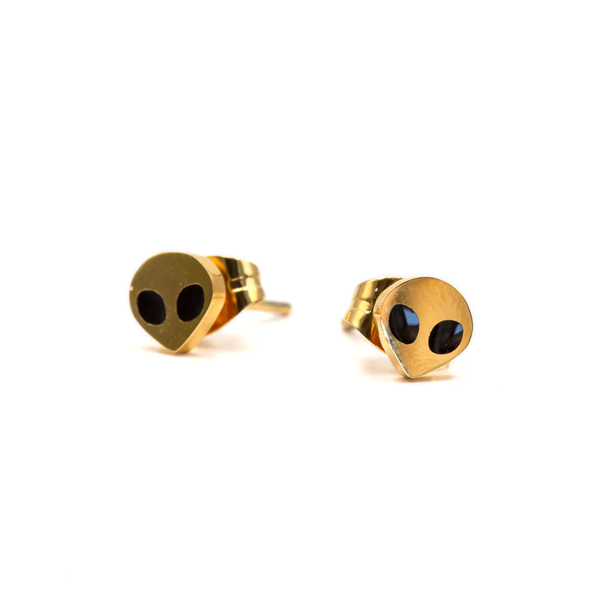 THESE ARE THINGS GOLD ALIEN MICRO STUD EARRINGS