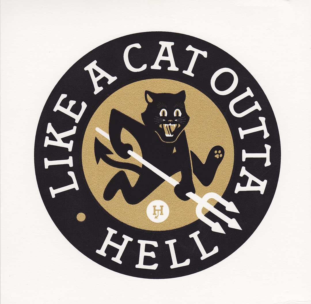HELLCATS INC. CAT OUTTA HELL PRINT