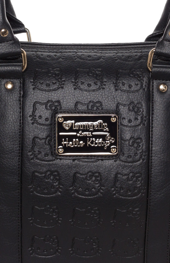 Hello Kitty Embossed Bag in Black 