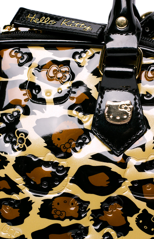 Hello Kitty Loungefly Patton Leather Domed Handbag Leopard Print | eBay