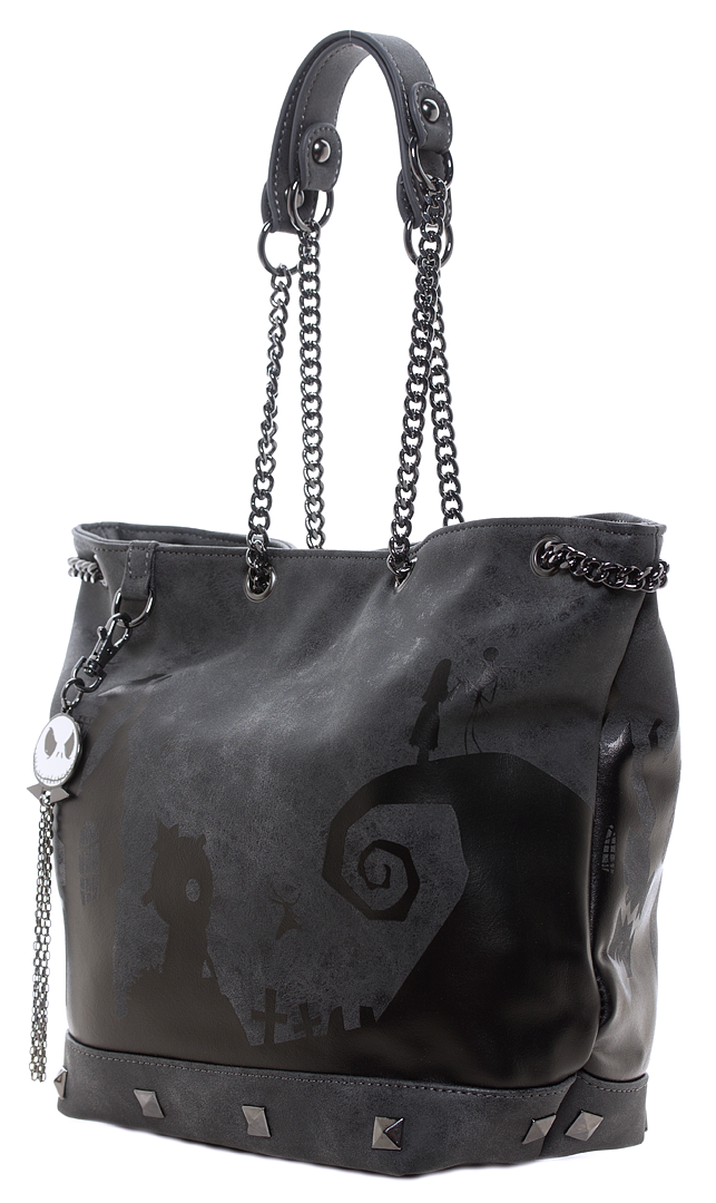 LOUNGEFLY NIGHTMARE BEFORE CHRISTMAS HALLOWEEN TOWN PURSE