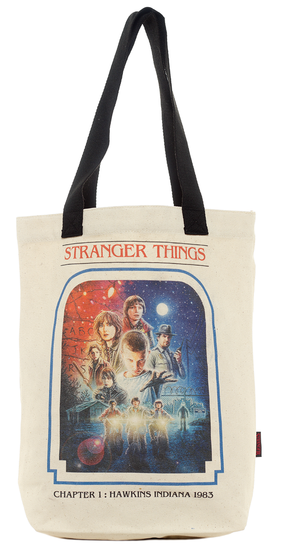 LOUNGEFLY STRANGER THINGS CHAPTER 1 TOTE BAG