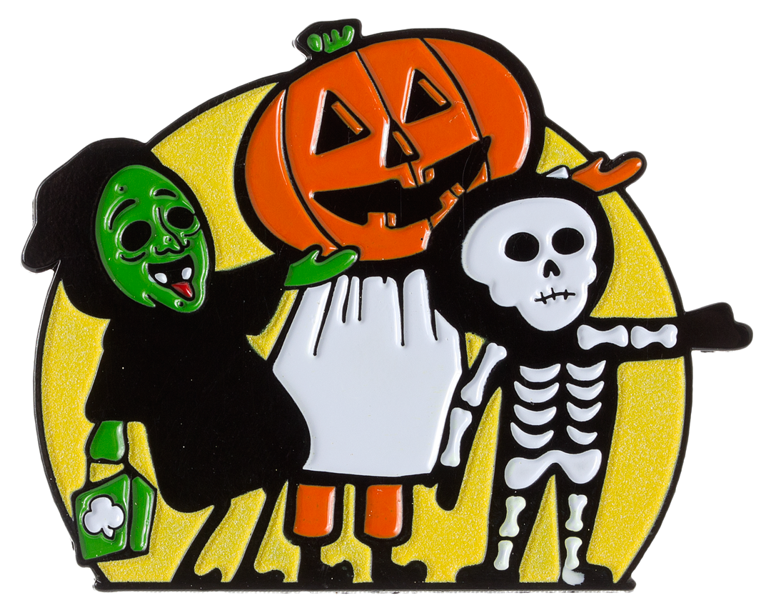 LUNAR CRYPT TRICK OR TREATERS ENAMEL PIN