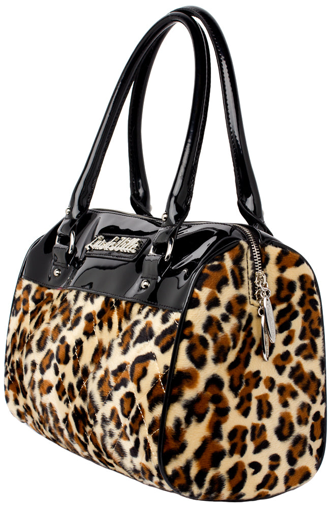  Lux de Ville Black and Leopard Valentine Tote (Large) :  Clothing, Shoes & Jewelry
