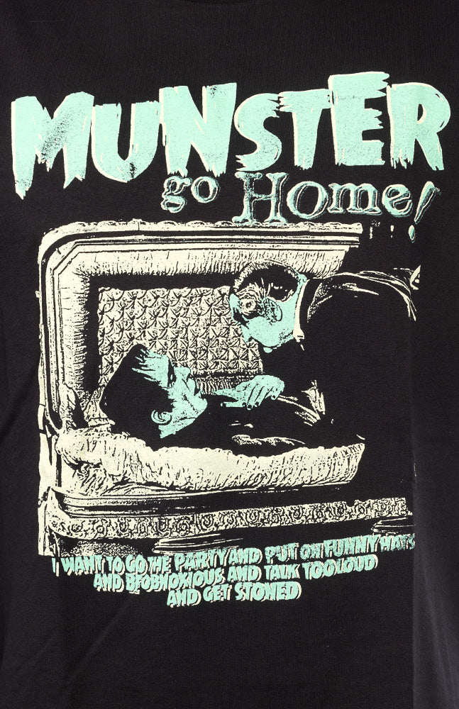 MUNSTERS GO HOME HERMAN COFFIN T SHIRT