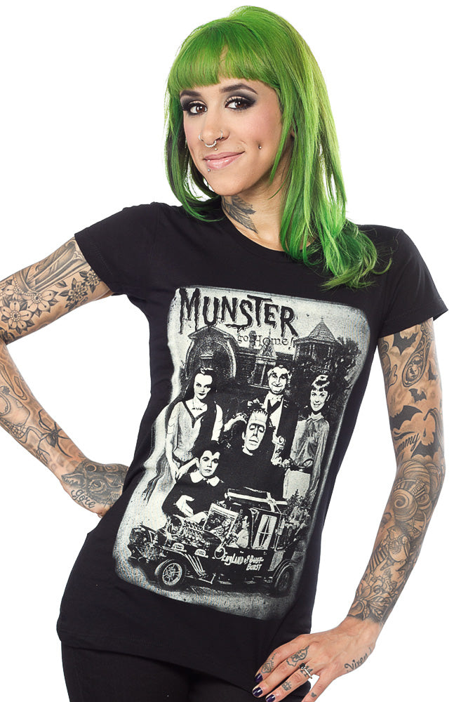 MUNSTERS GO HOME SEPIA FAMILY TEE