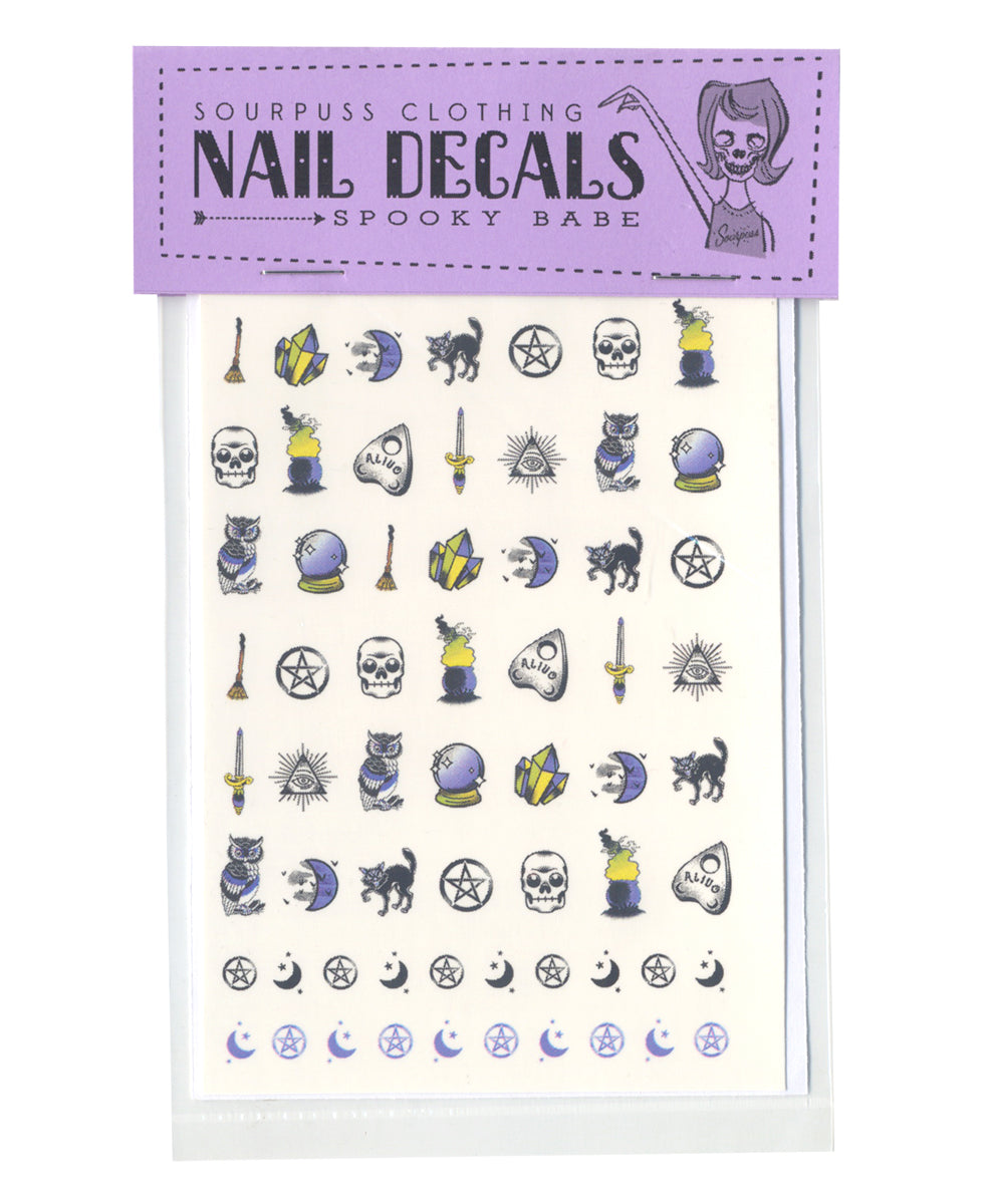 SOURPUSS WEB EXCLUSIVE SPOOKY BABE NAIL DECAL
