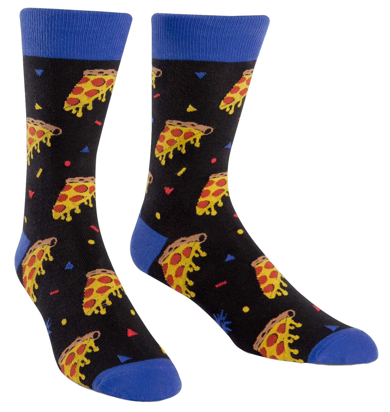 SOCK IT TO ME MENS PIZZA PARTY CREW SOCKS