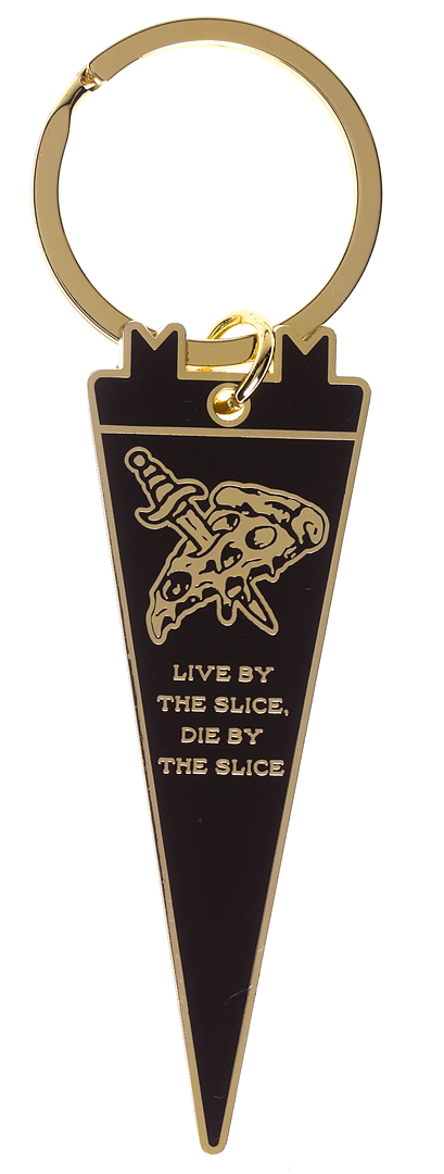 PYKNIC LIVE BY THE SLICE KEYCHAIN