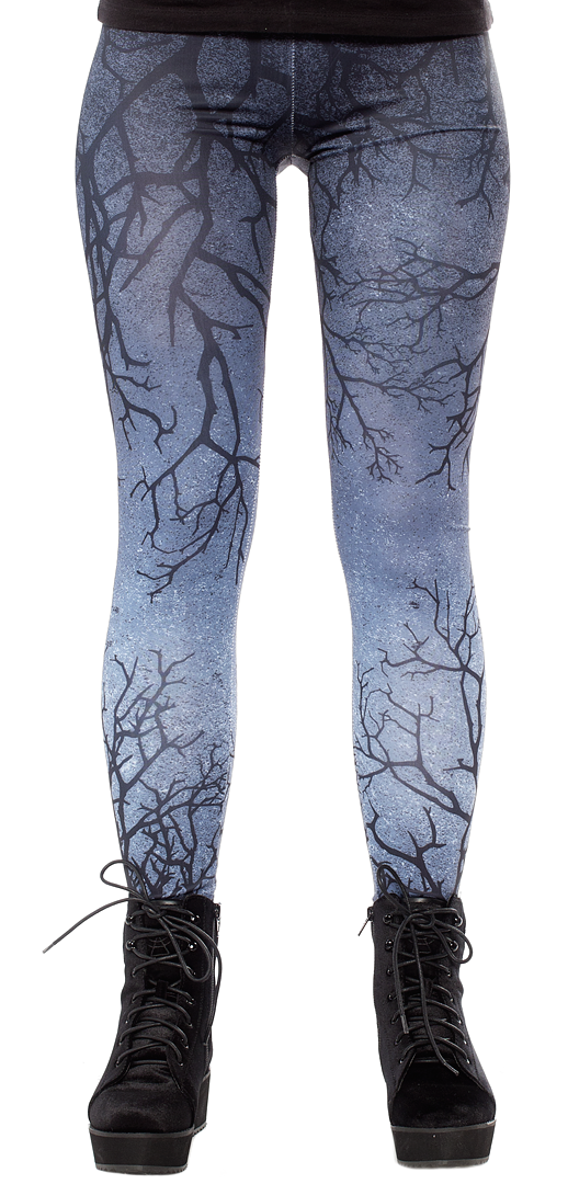 RESTYLE GRAY BRANCHES LEGGINGS