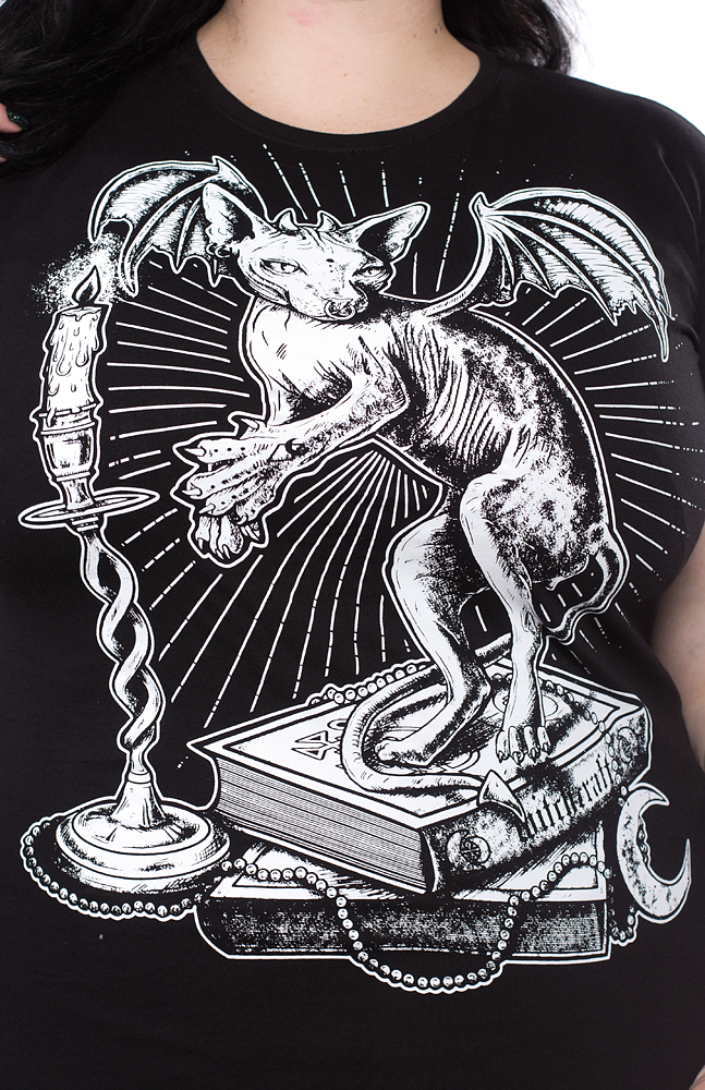 RESTYLE OMINOUS CAT TEE