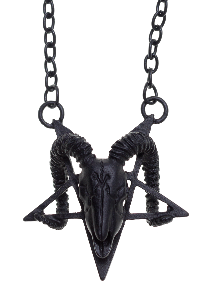 RESTYLE RAM SKULL NECKLACE