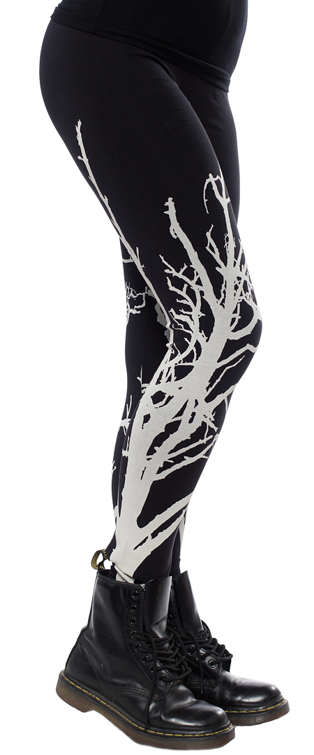 RESTYLE WHITE BRANCHES LEGGINGS