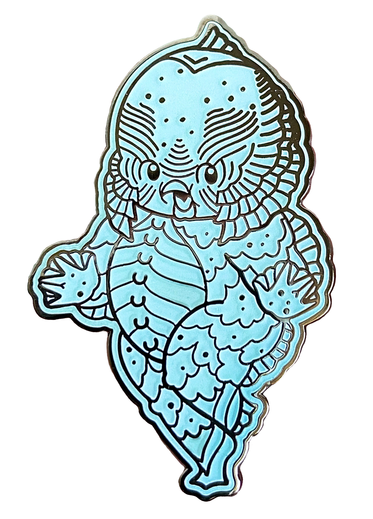 STACEY MARTIN TATTOOS RICKY THE WEE MONSTER BABE ENAMEL PIN