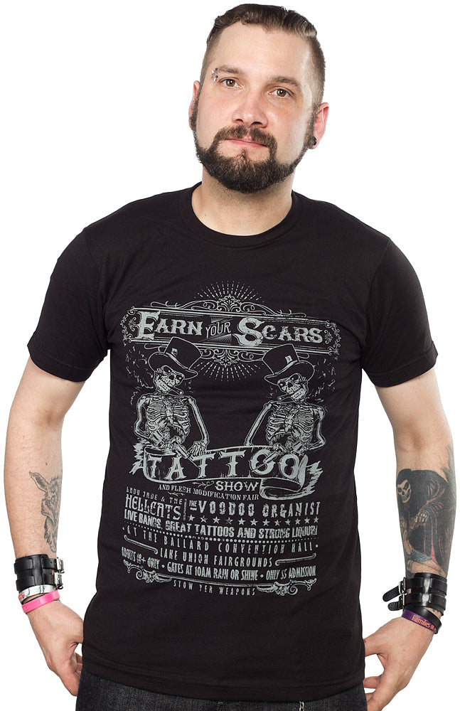 SERPENTINE EARN YOUR SCARS BLK/GRAY T SHIRT