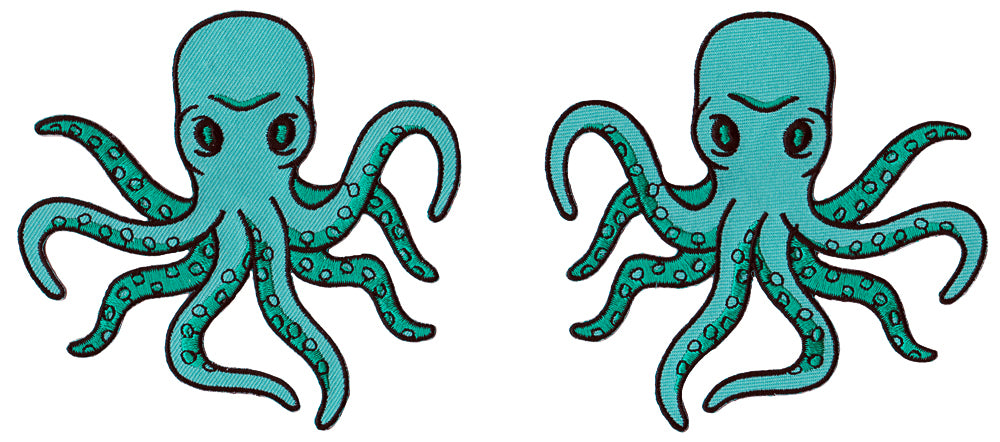SOURPUSS ANGRY OCTOPUS PATCH SET OF 2-retire