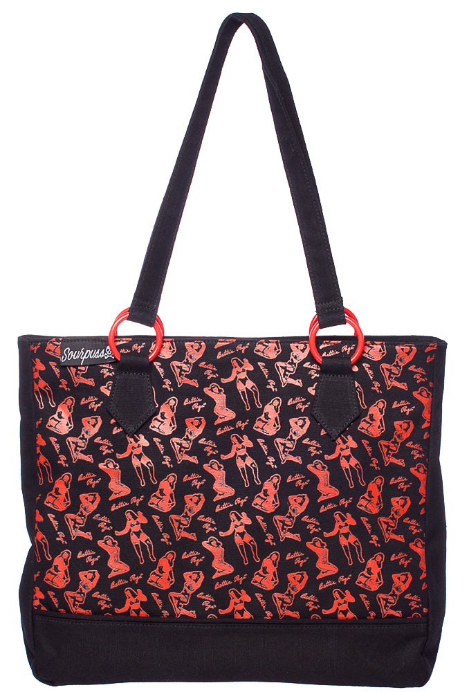 SOURPUSS BETTIE PAGE TOTE BAG ----retired---03/24/2017