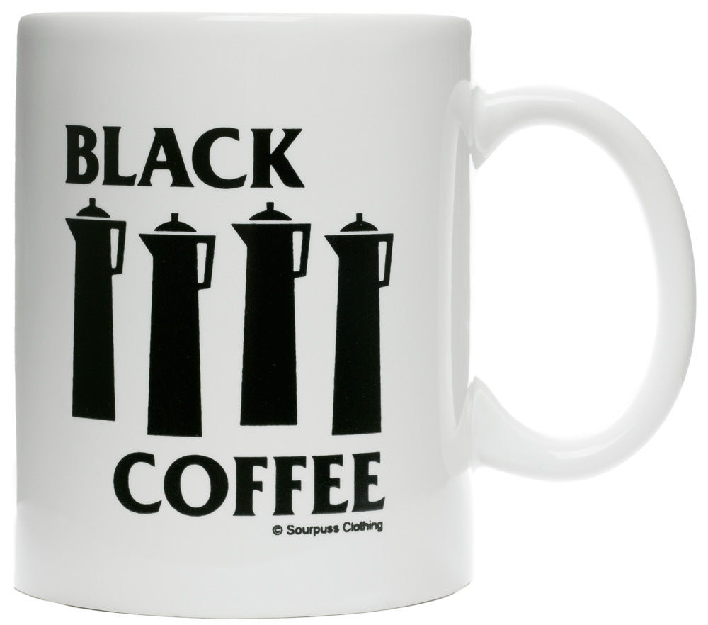 SOURPUSS BLACK COFFEE MUG ----retired----03/15/2018
