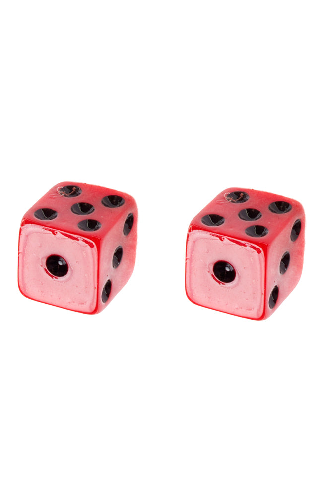 SOURPUSS DICE EARRINGS RED  ----retired----12/29/2015 - The Sub