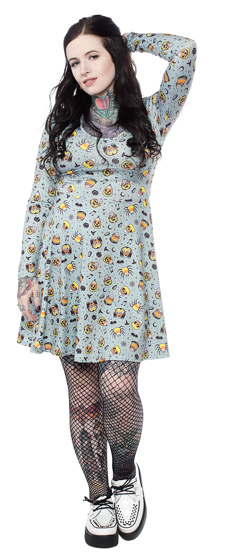 SOURPUSS CANDY CORNIES SKATER DRESS ----retired---03/29/2018--CANCELED STYLE