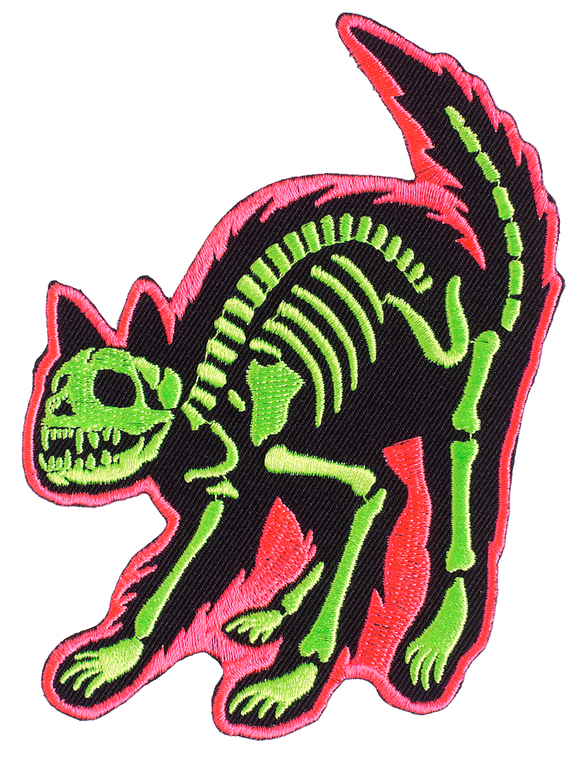 GHOUL TROUBLE ELECTRIC KITTY PATCH
