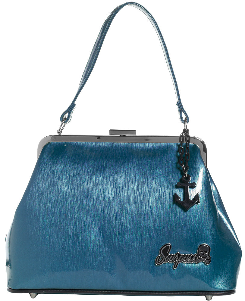 SOURPUSS BETSY ANCHOR PURSE BLUE ----retired----02/20/2017----The Sub