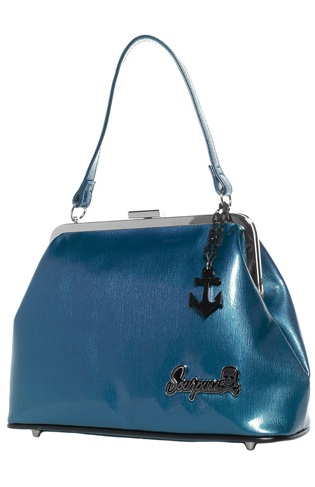 SOURPUSS BETSY ANCHOR PURSE BLUE ----retired----02/20/2017----The Sub
