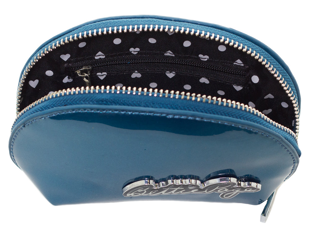 SOURPUSS BETTIE PAGE MAKEUP BAG BLUE ----retired----03/29/2018----The Sub
