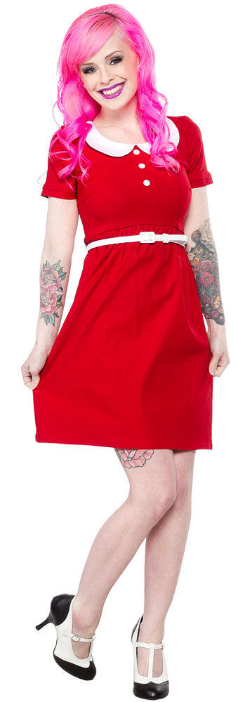 STEADY ANNIE DRESS RED