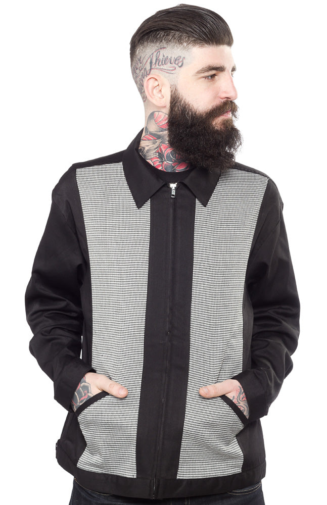 STEADY HOUNDSTOOTH PANEL JACKET