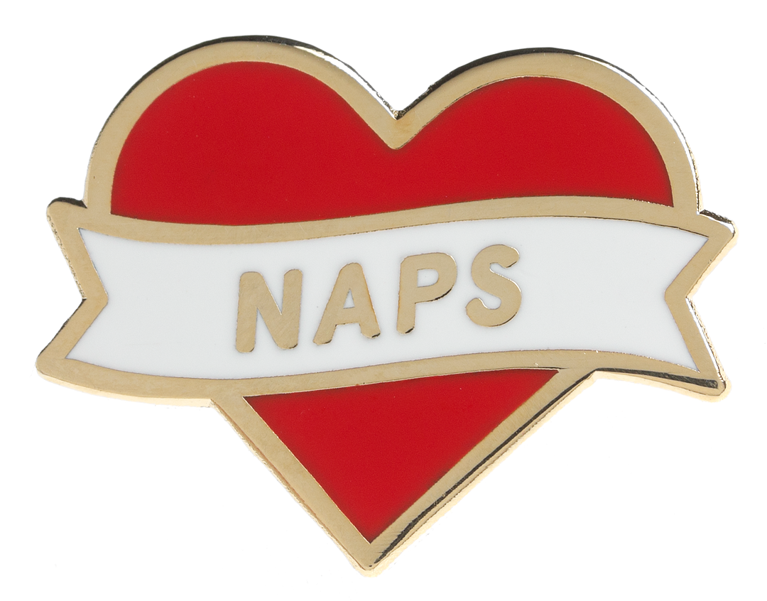 THESE ARE THINGS HEART NAPS ENAMEL PIN