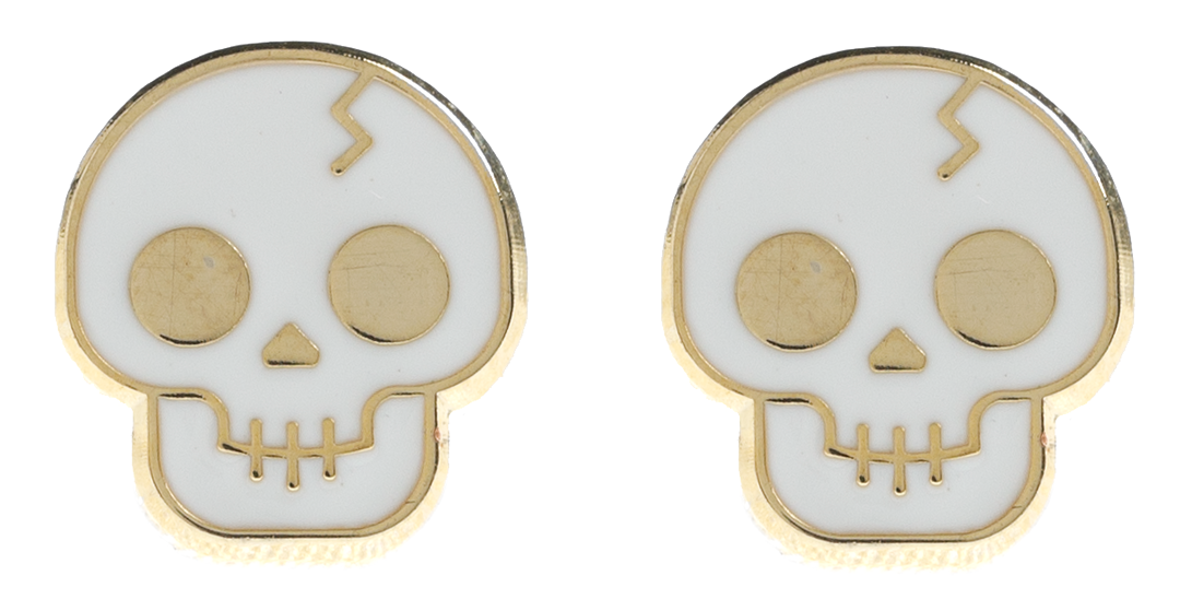 THESE ARE THINGS SKULL EARRINGS