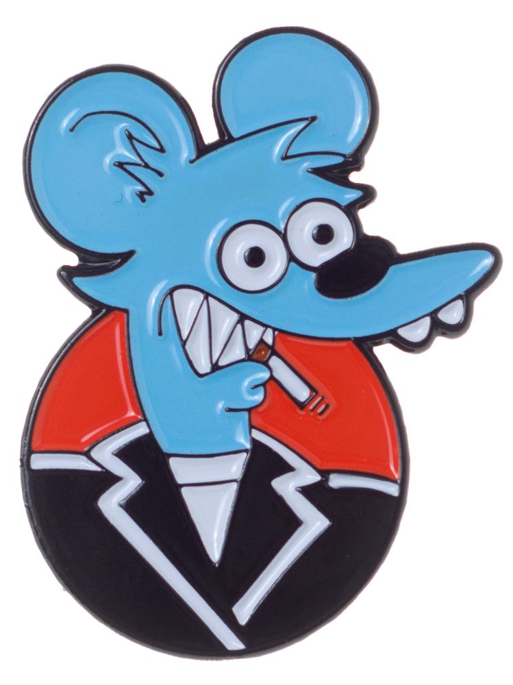 THRILLHAUS ITCHY WEASEL ENAMEL PIN