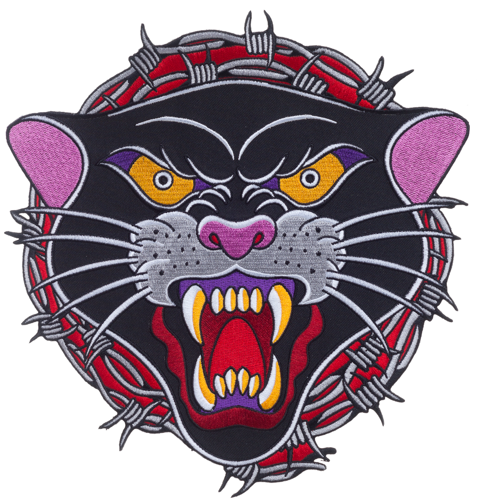 THRILLHAUS BARBED PANTHER BACK PATCH