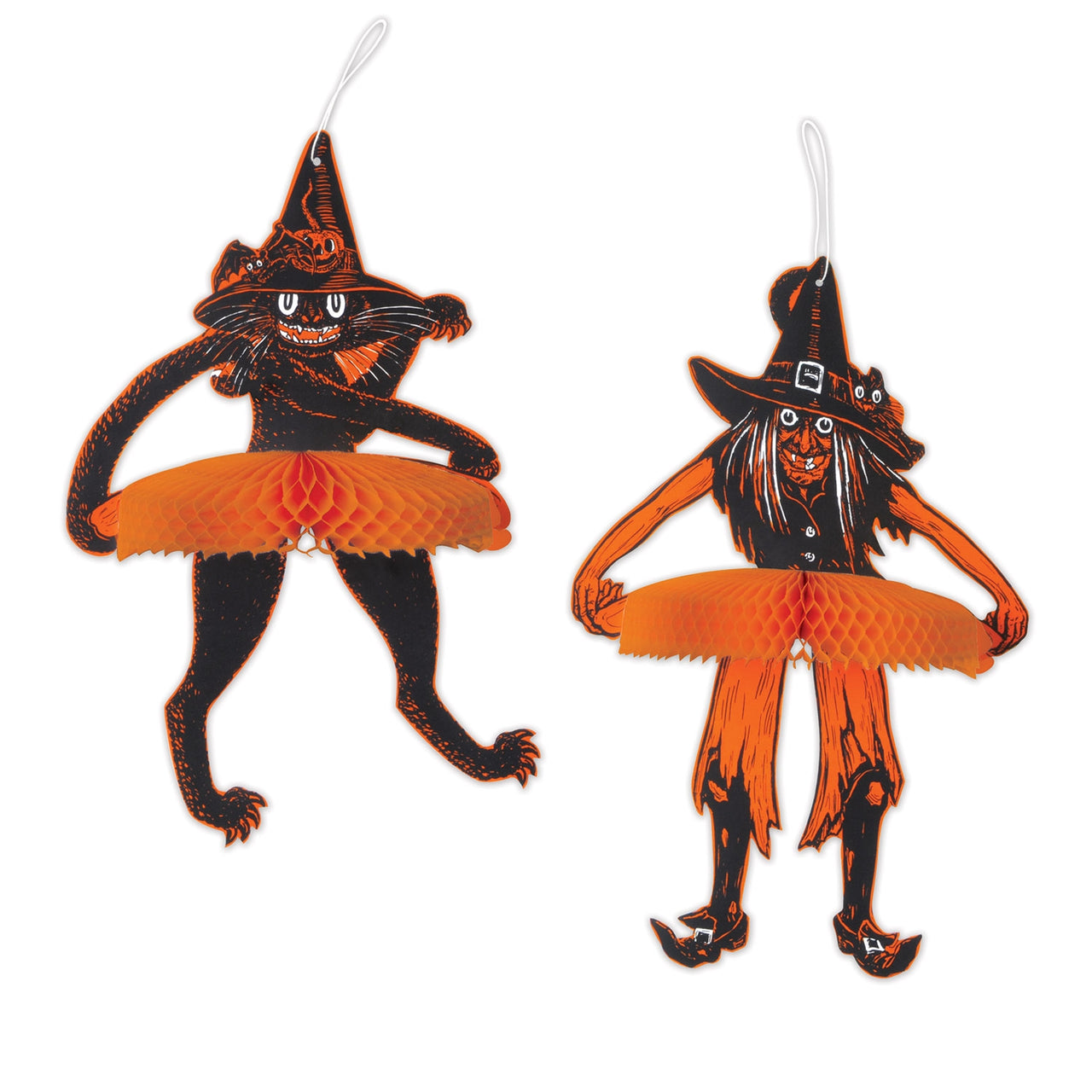 VINTAGE BEISTLE JOINTED TANGO WITCH & CAT