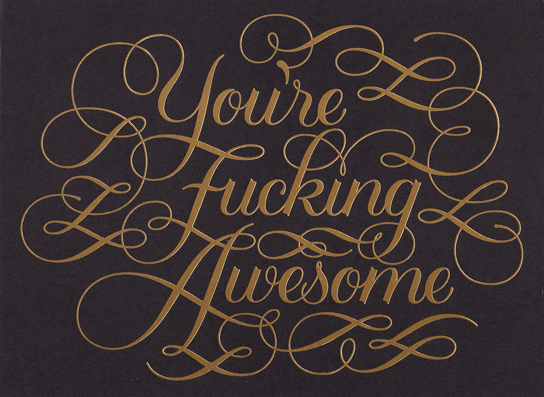 YOU'RE F*CKING AWESOME NOTECARD SET