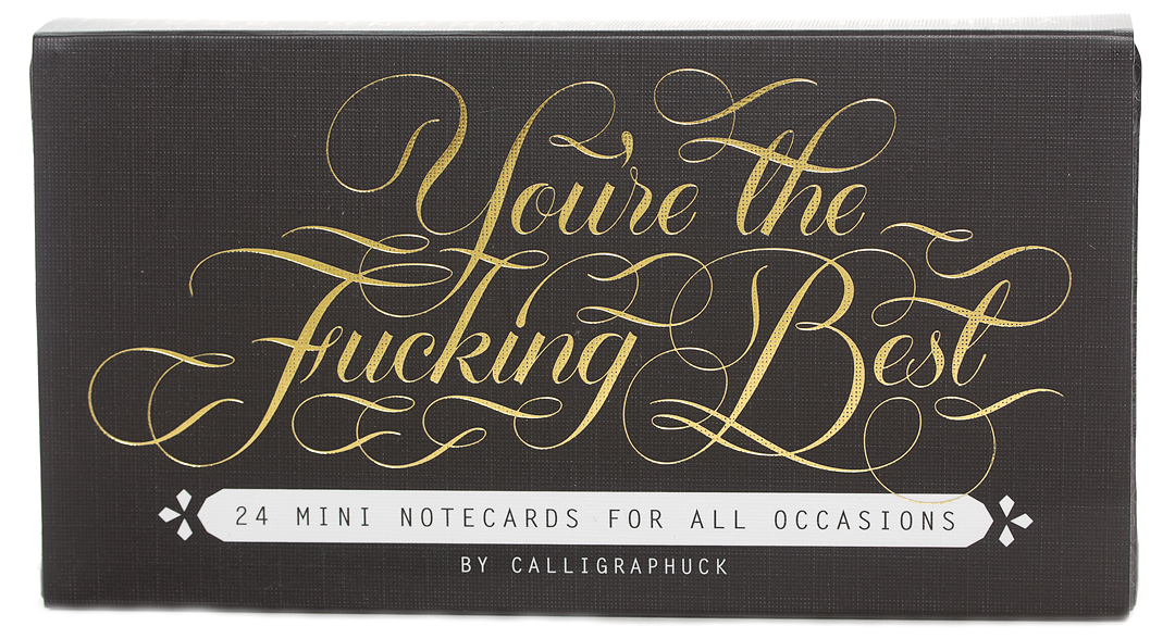 YOU'RE THE F*CKING BEST MINI NOTECARD SET